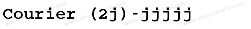Courier (2号)字体转换